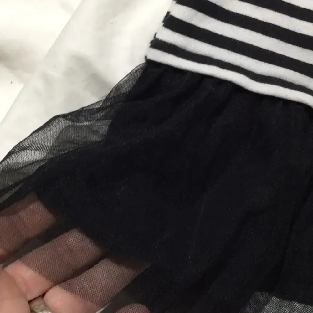 Carters 3t black white top w/tutu worn once